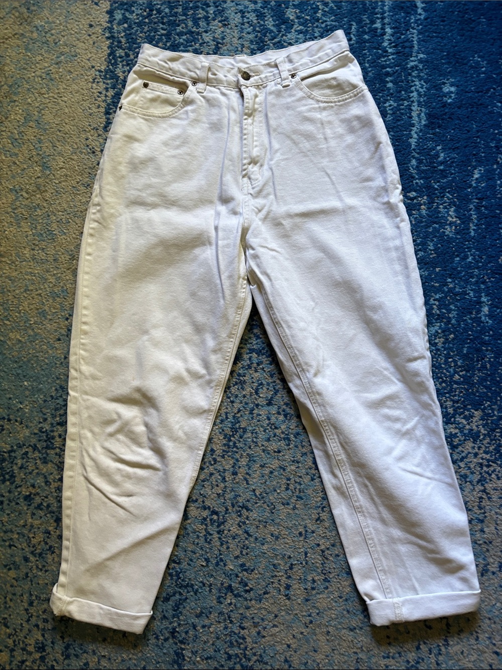 London Fog White High-Waist Jeans